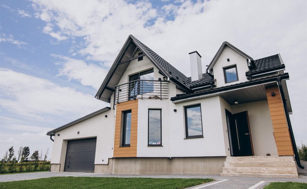 Purchase of land, self-built buildings, real estate sales